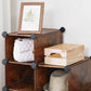 Shoe Rack Rustic Brown FredCo