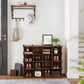 Shoe Rack Rustic Brown FredCo