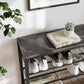 Shoe Rack Rustic Brown and Black FredCo
