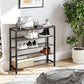 Shoe Rack Rustic Brown and Black FredCo