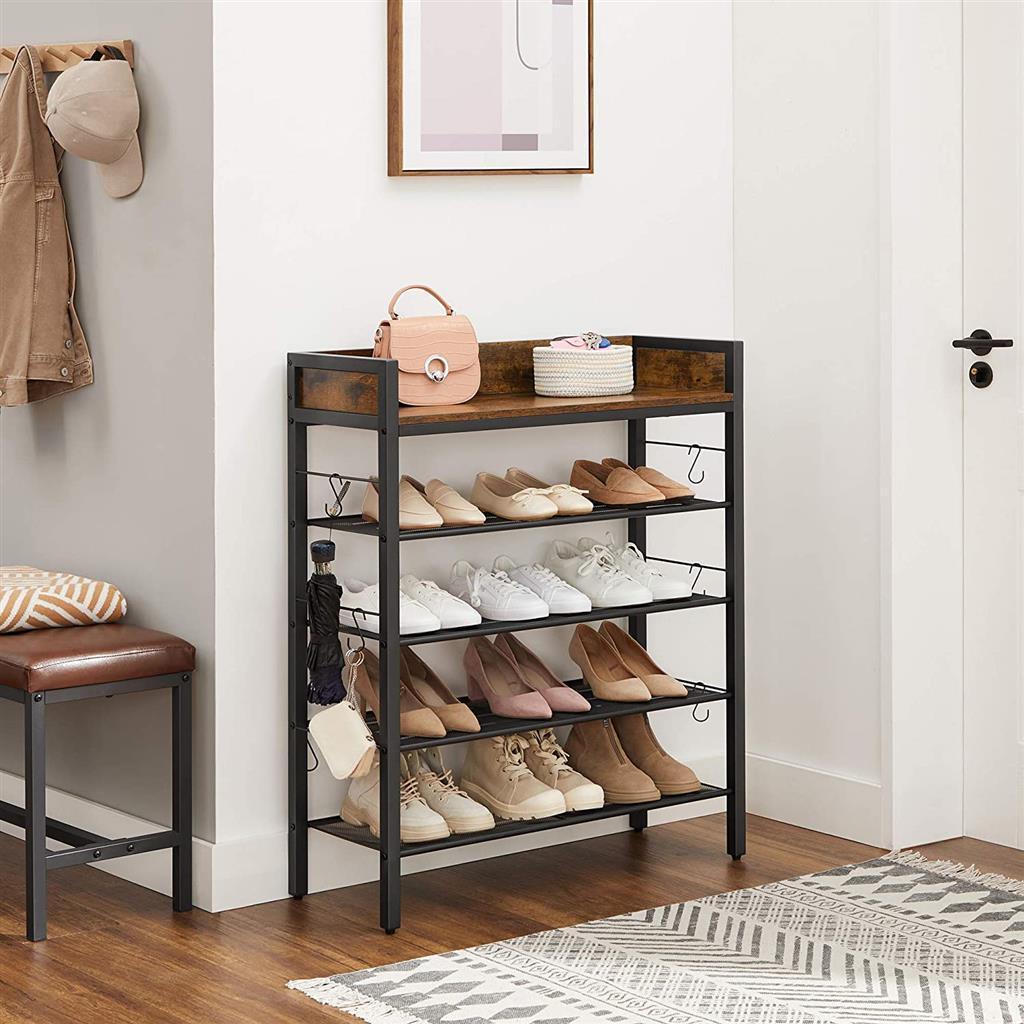 Shoe Rack Storage Organizer, 14 pairs FredCo