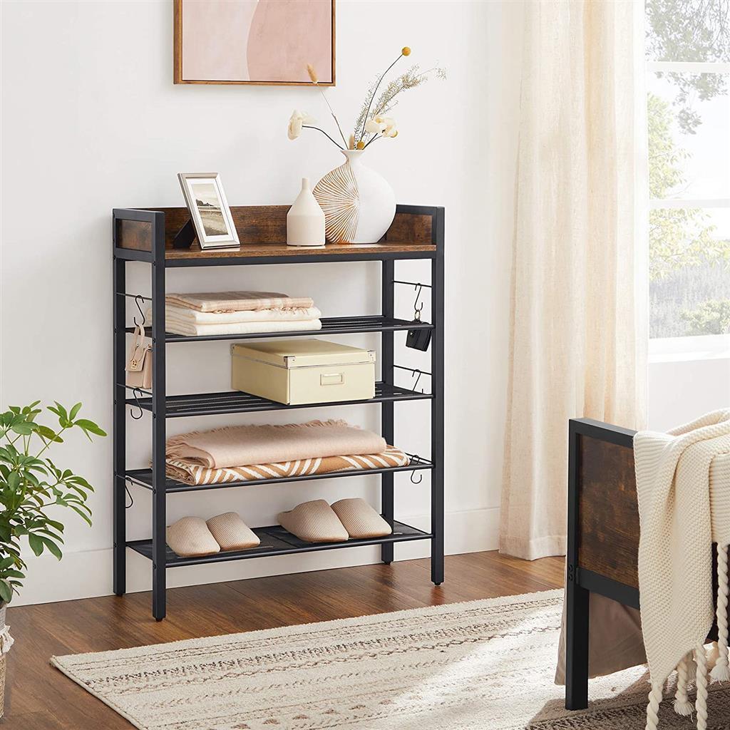 Shoe Rack Storage Organizer, 14 pairs FredCo