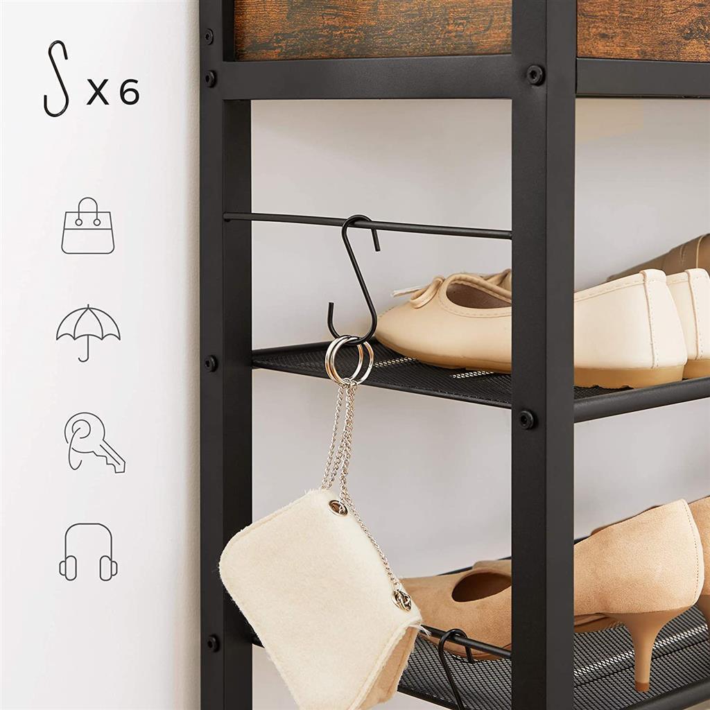 Shoe Rack Storage Organizer, 14 pairs FredCo