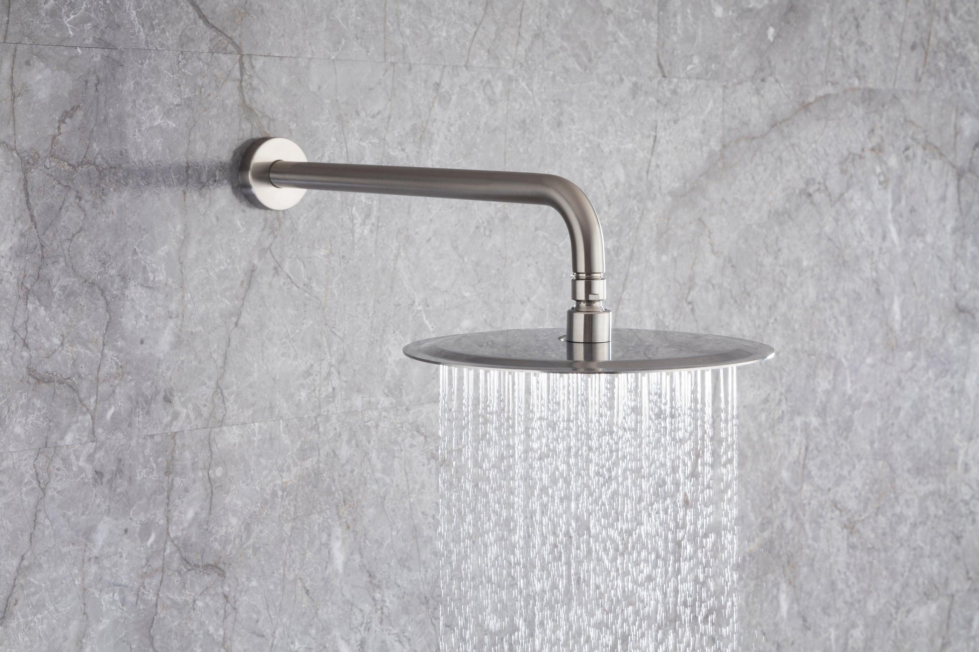 Shower Faucet Set, Wall Mount Round, 10 Inch Rain Shower Head with Spray, Solid Brass FredCo