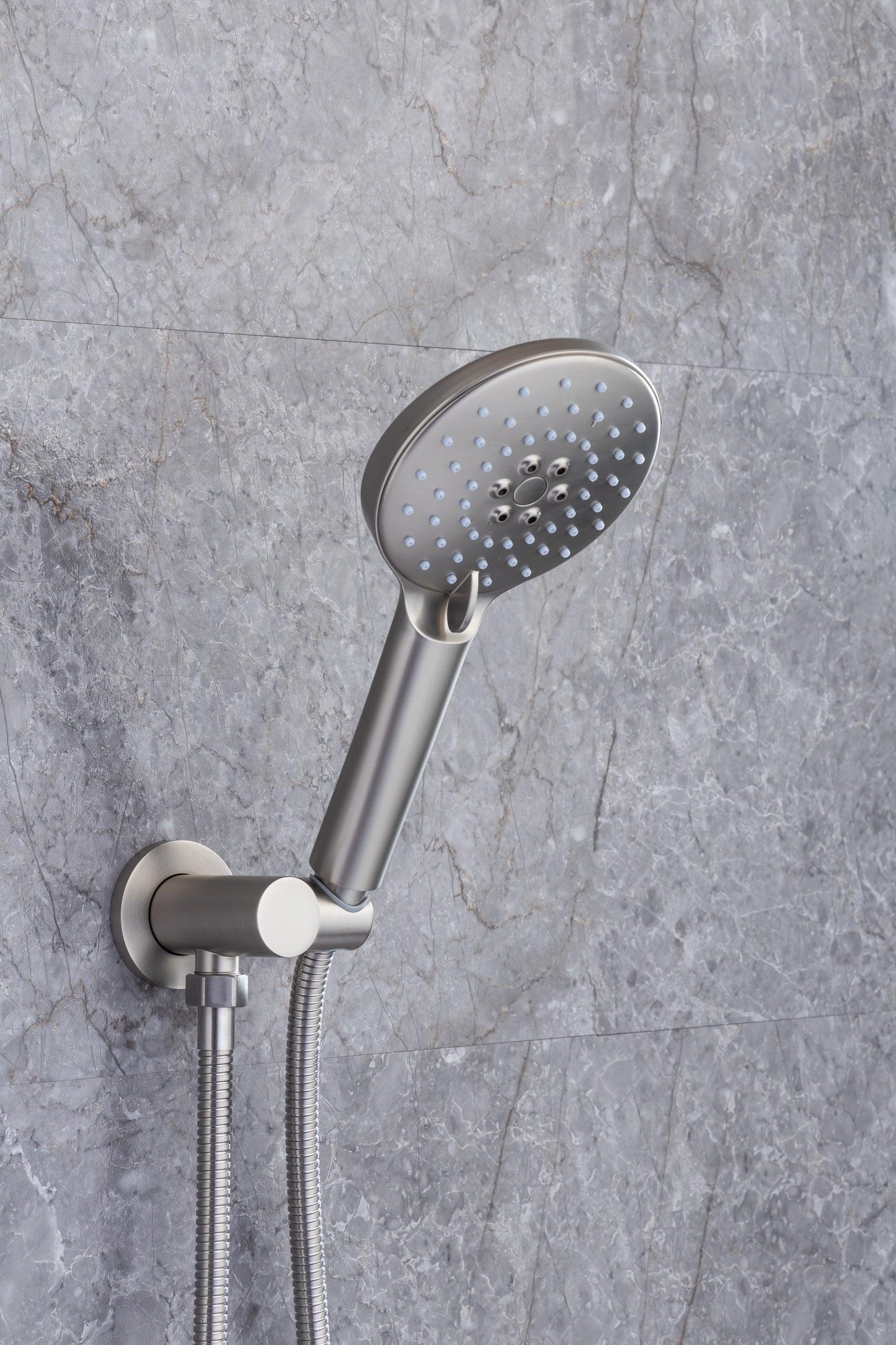 Shower Faucet Set, Wall Mount Round, 10 Inch Rain Shower Head with Spray, Solid Brass FredCo