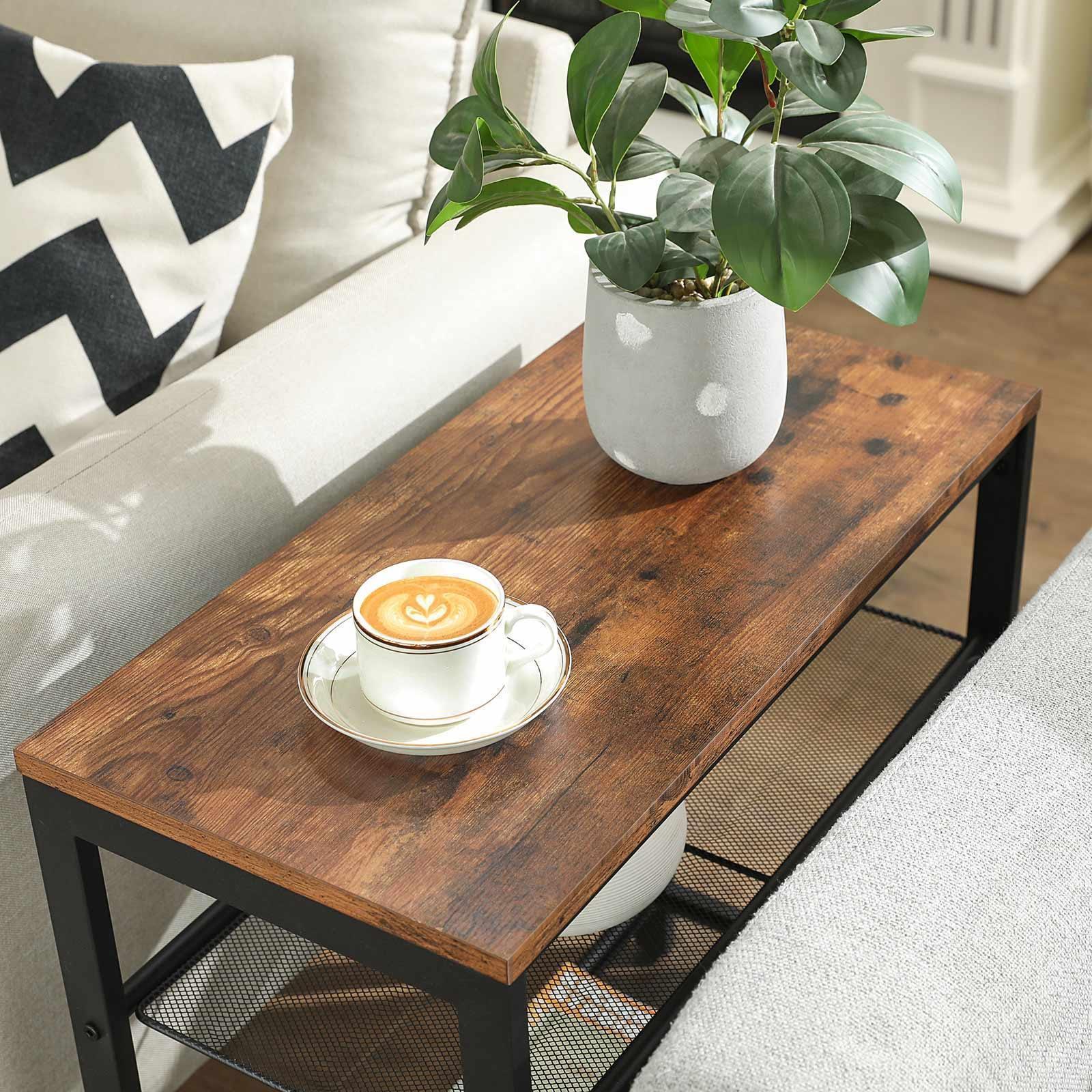 Side Table Rustic Brown FredCo