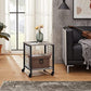 Side Table with Lockable Wheels FredCo