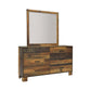 Sidney 5-piece Twin Panel Bedroom Set Rustic Pine Coaster FredCo