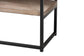 Silas Modern Industrial Natural Brown Finished Wood and Black Metal 2-Drawer Console Table FredCo
