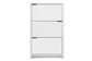 Simms White Modern Shoe Cabinet FredCo