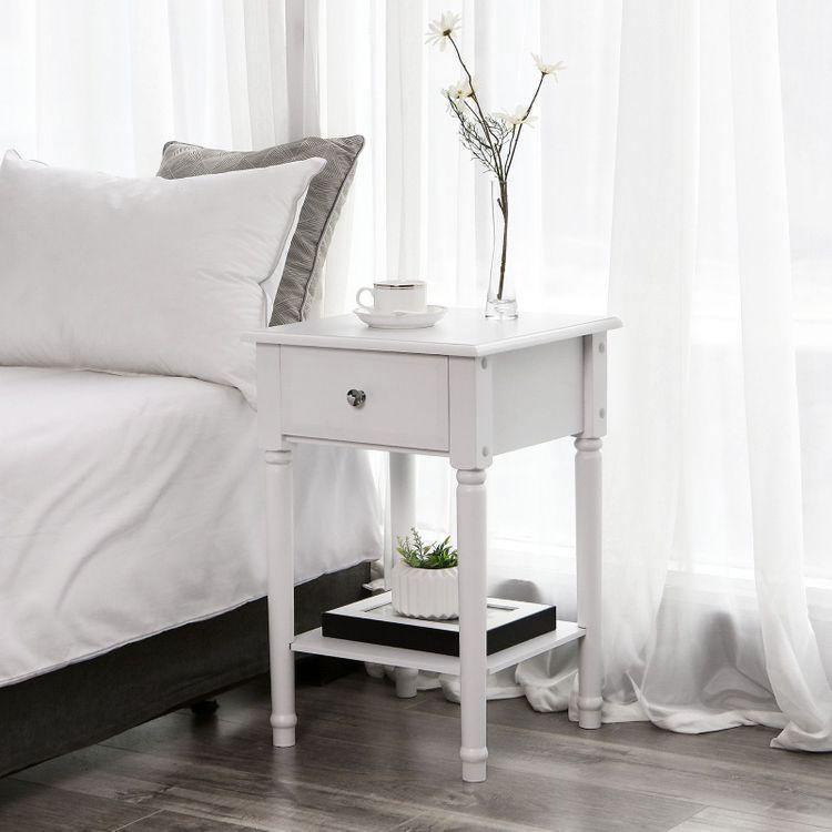 Single Drawer Corner Table FredCo