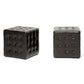 Siskal Dark Brown Modern Cube Ottoman (Set of 2) FredCo