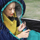 Sleeping Bag Navy Blue and Lake Blue FredCo