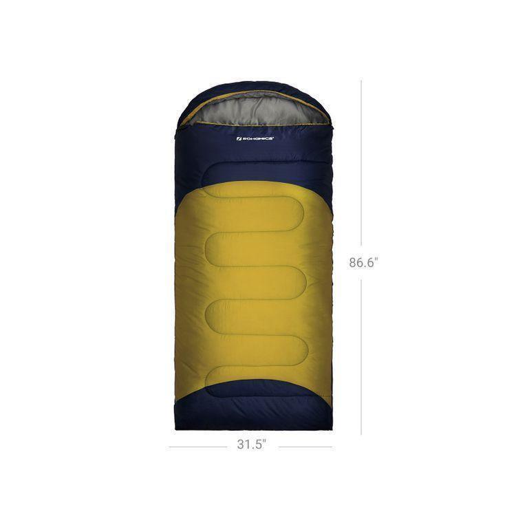 Sleeping Bag Navy Blue and Yellow FredCo