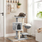 Small Cat Tower with Hammock, Gray FredCo