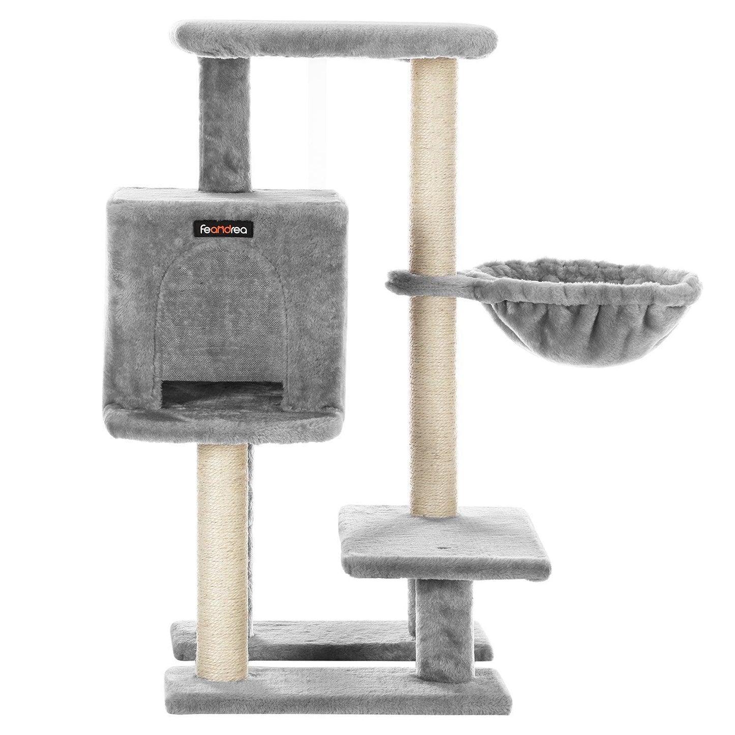 Small Cat Tower with Hammock, Gray FredCo