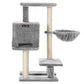 Small Cat Tower with Hammock, Gray FredCo