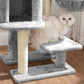 Small Cat Tower with Hammock, Gray FredCo
