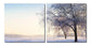 Snowy Solitude Mounted Photography Print Diptych FredCo
