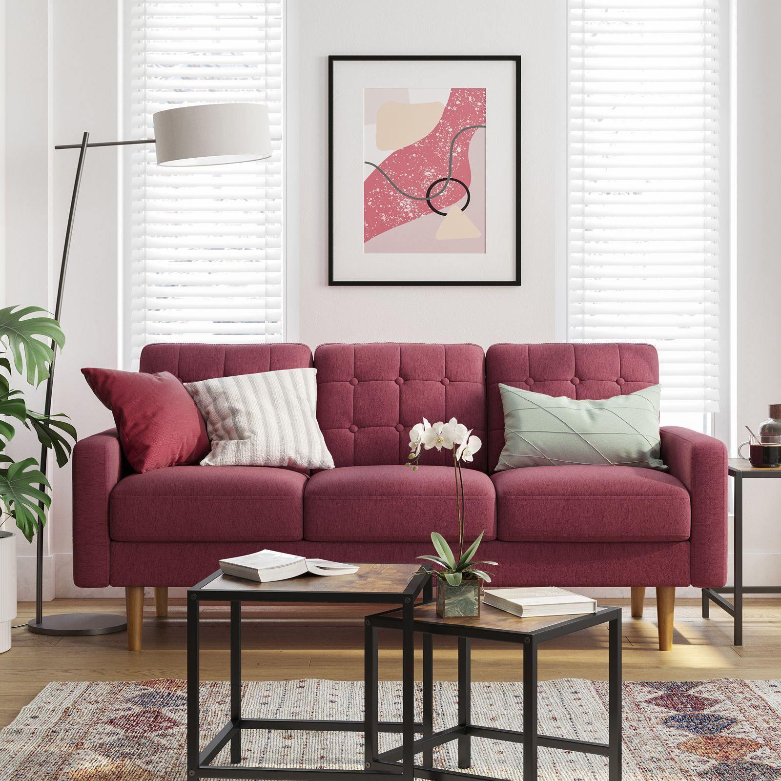 Sofa 71.7 x 31.7 x 33.1 Inches Red FredCo