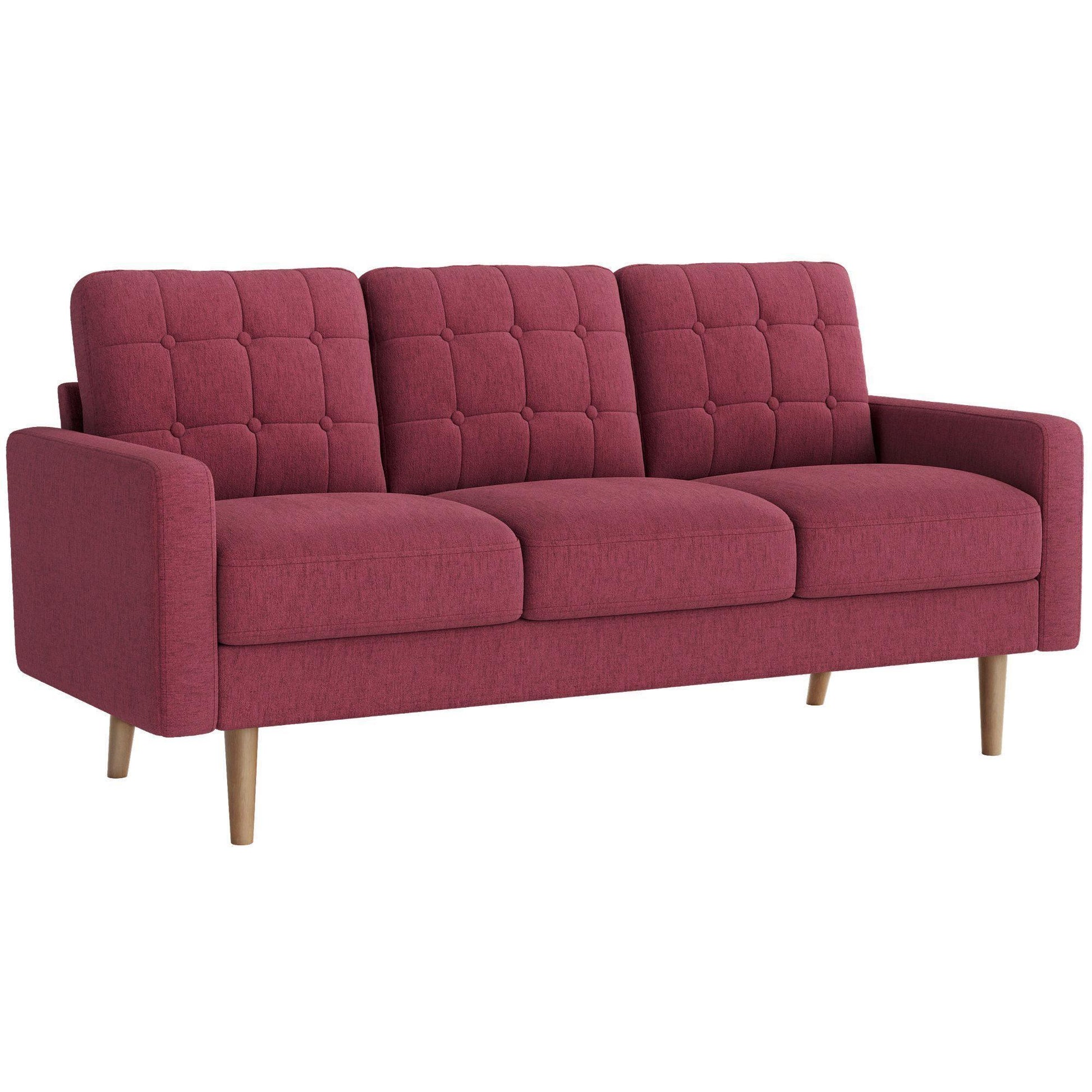 Sofa 71.7 x 31.7 x 33.1 Inches Red FredCo