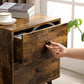 Sofa Side Table Rustic Brown FredCo