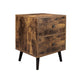 Sofa Side Table Rustic Brown FredCo