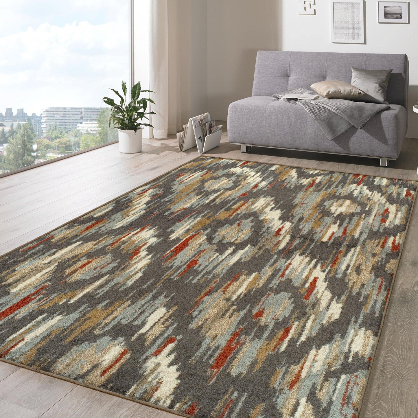 Solitaire Traditional Ikat Rug FredCo