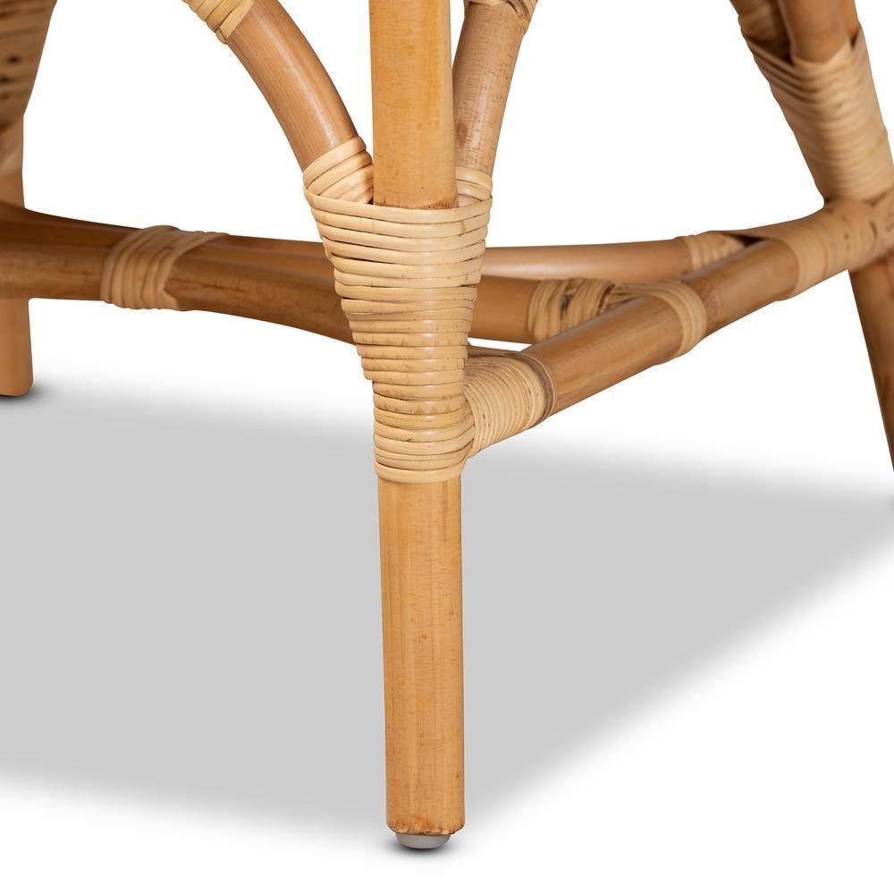 Sonia Modern and Contemporary Natural Finished Rattan Dining Chair FredCo
