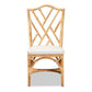 Sonia Modern and Contemporary Natural Finished Rattan Dining Chair FredCo