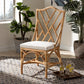 Sonia Modern and Contemporary Natural Finished Rattan Dining Chair FredCo