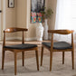 Sonore Solid Wood Mid-Century Style Accent Chair Dining Chair Set of 2 FredCo