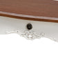 Sophie Classic Traditional French Country White and Brown Finished Large 3-Drawer Wood Console Table FredCo