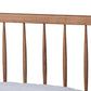 Sora Mid-Century Modern Ash Walnut Finished Wood Full Size Platform Bed FredCo