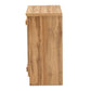Sorina Modern and Contemporary Farmhouse Natural Oak Brown Finished Wood 2-Door Shoe Cabinet FredCo