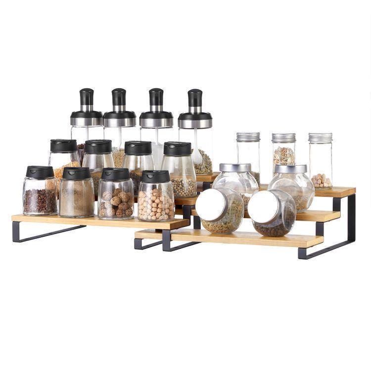 Spice Rack Natural and Black FredCo