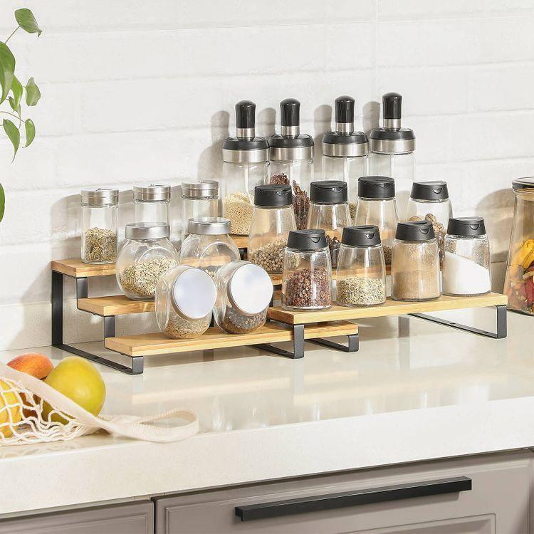 Spice Rack Natural and Black FredCo