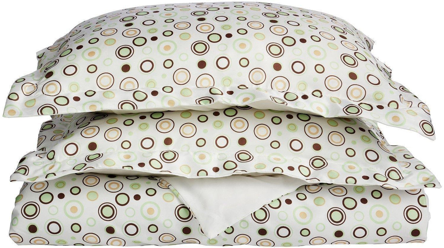 Spring Circle Microfiber Wrinkle-Resistant Duvet Cover Pillow Sham Set FredCo