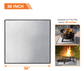 Square Fire Pit Mat Round, Rectangular Fire Pit, Fire Pit Pad Grill Mats Deck Protector FredCo