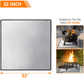 Square Fire Pit Mat Round, Rectangular Fire Pit, Fire Pit Pad Grill Mats Deck Protector FredCo
