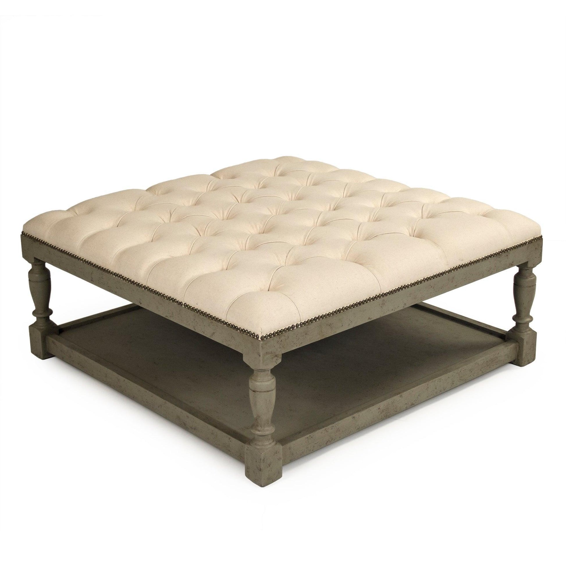 Square Tufted Ottoman CFH136-Z 432 C020 FredCo