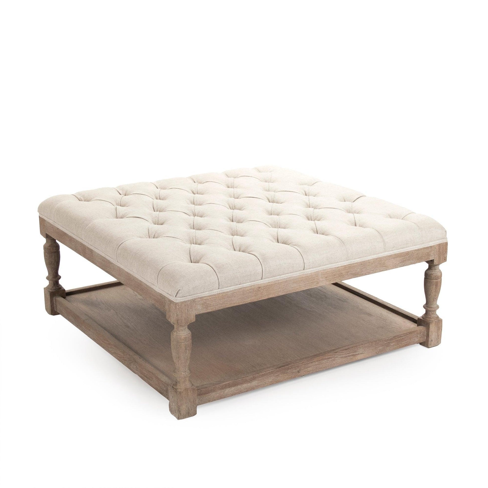Square Tufted Ottoman CFH136-Z E272 A015-A FredCo