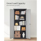 Steel Cabinet with Lock Silver 70" FredCo