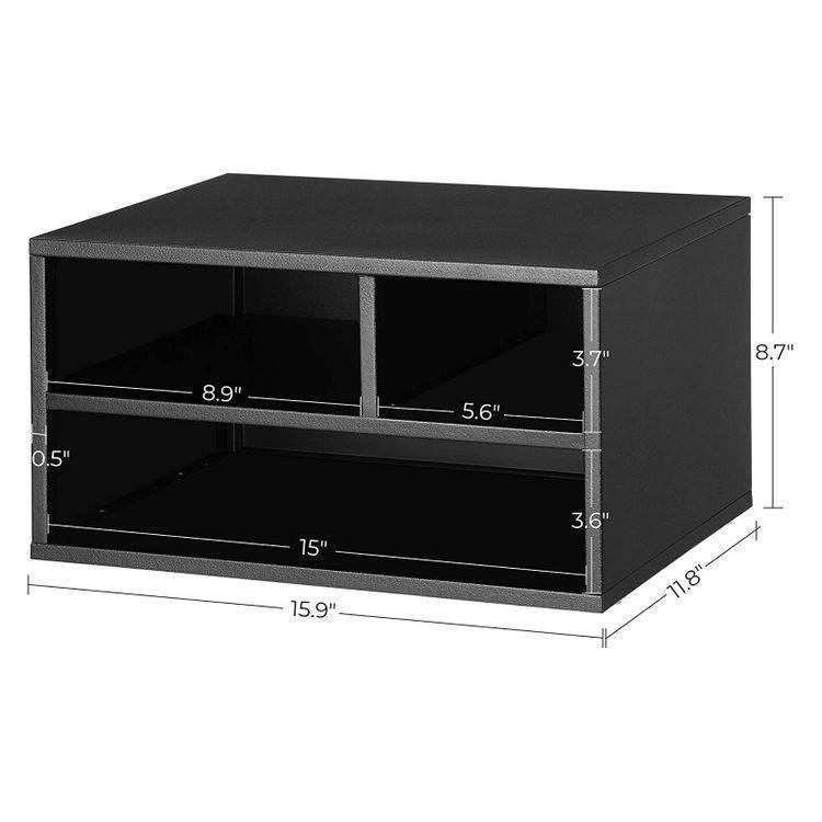 Steel Printer Stand Matte Black FredCo