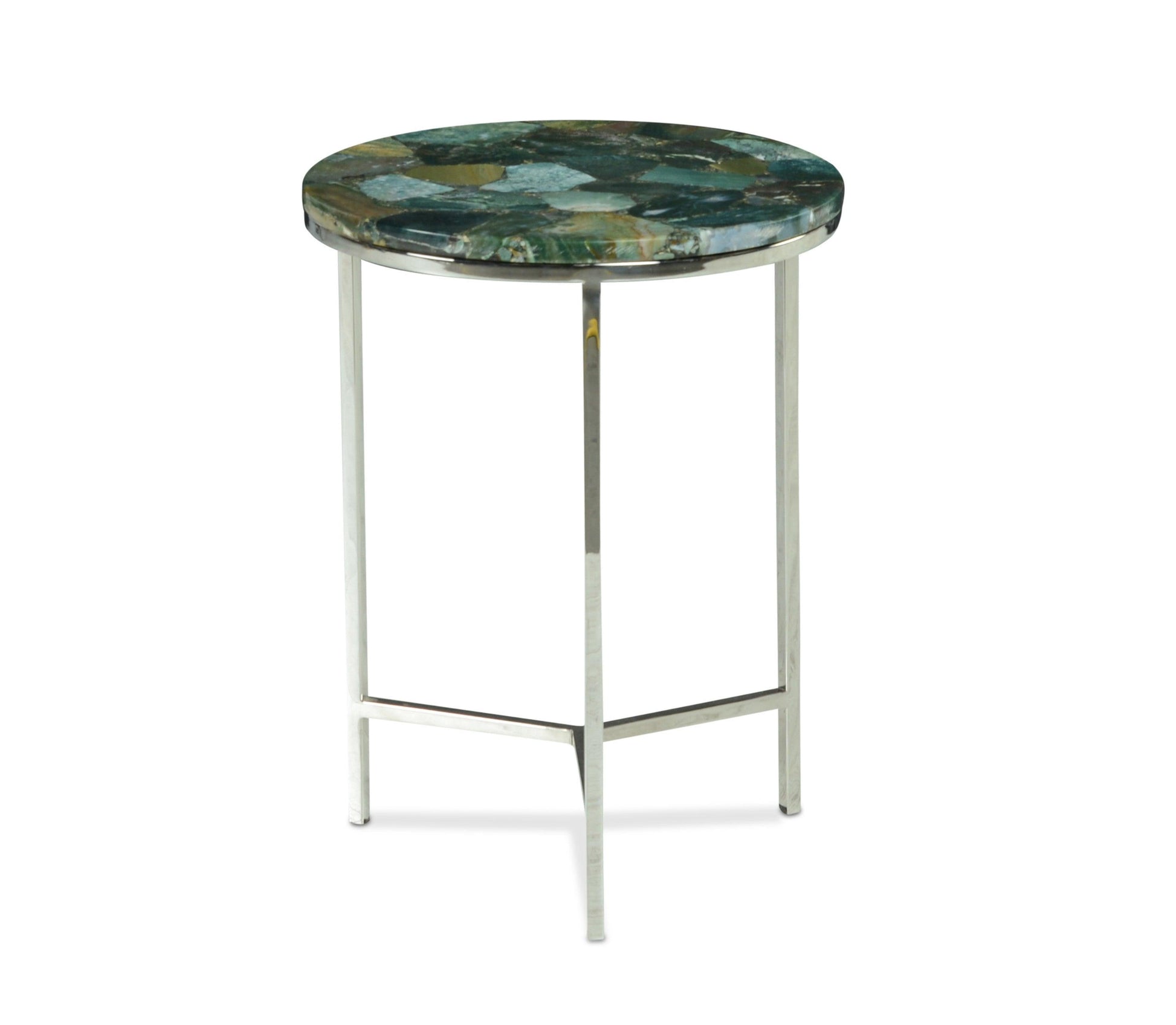 Steve Silver Accent Side Table Foster Green Jasper FT140EC FredCo