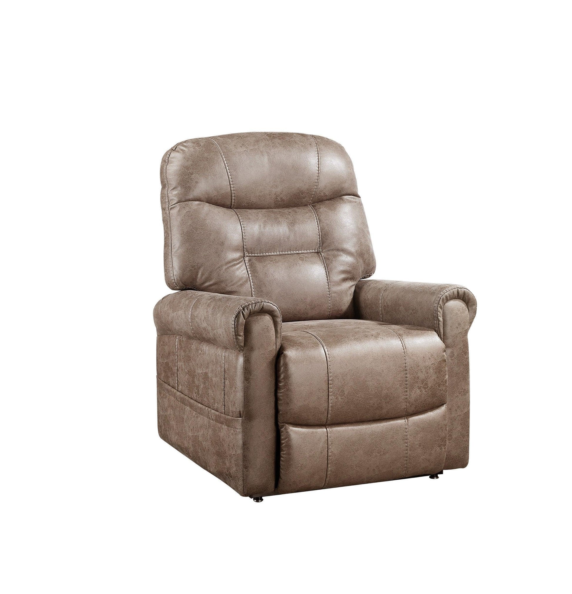 Steve Silver Classic Rolled Arm Power Lift Recliner FredCo