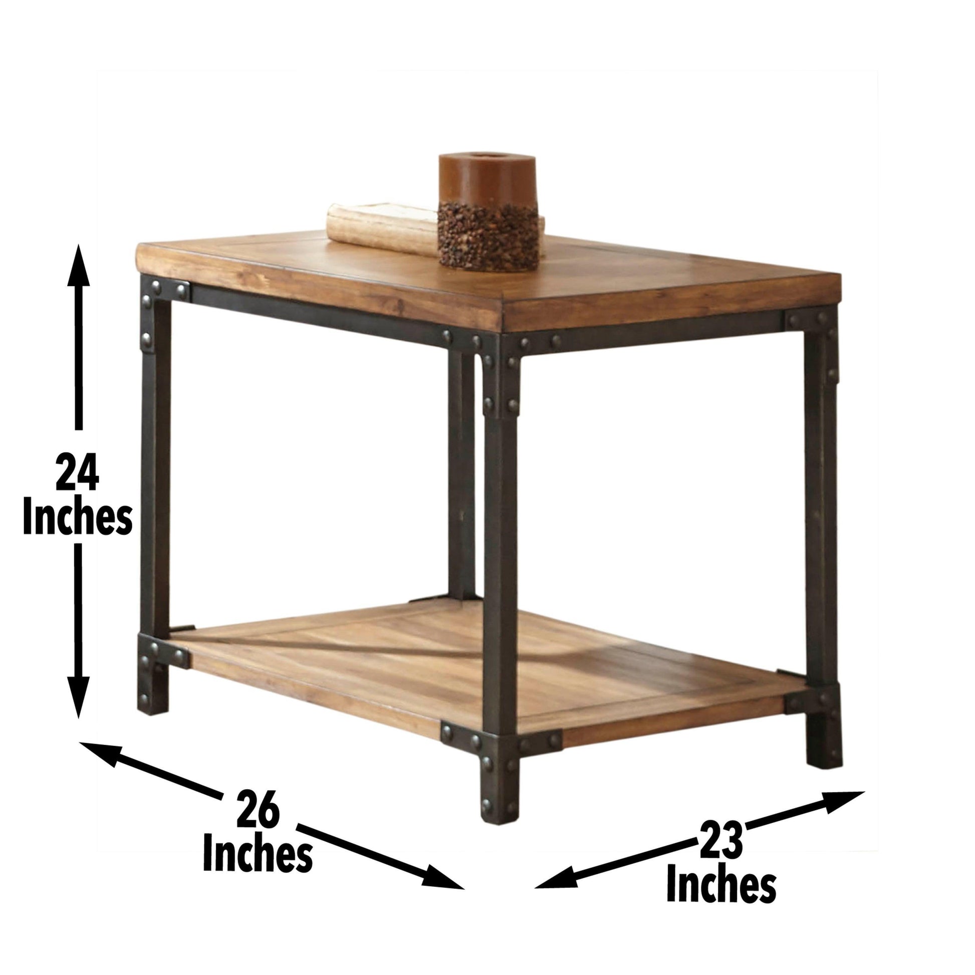 Steve Silver Compact Industrial Coffee Table LT150E FredCo