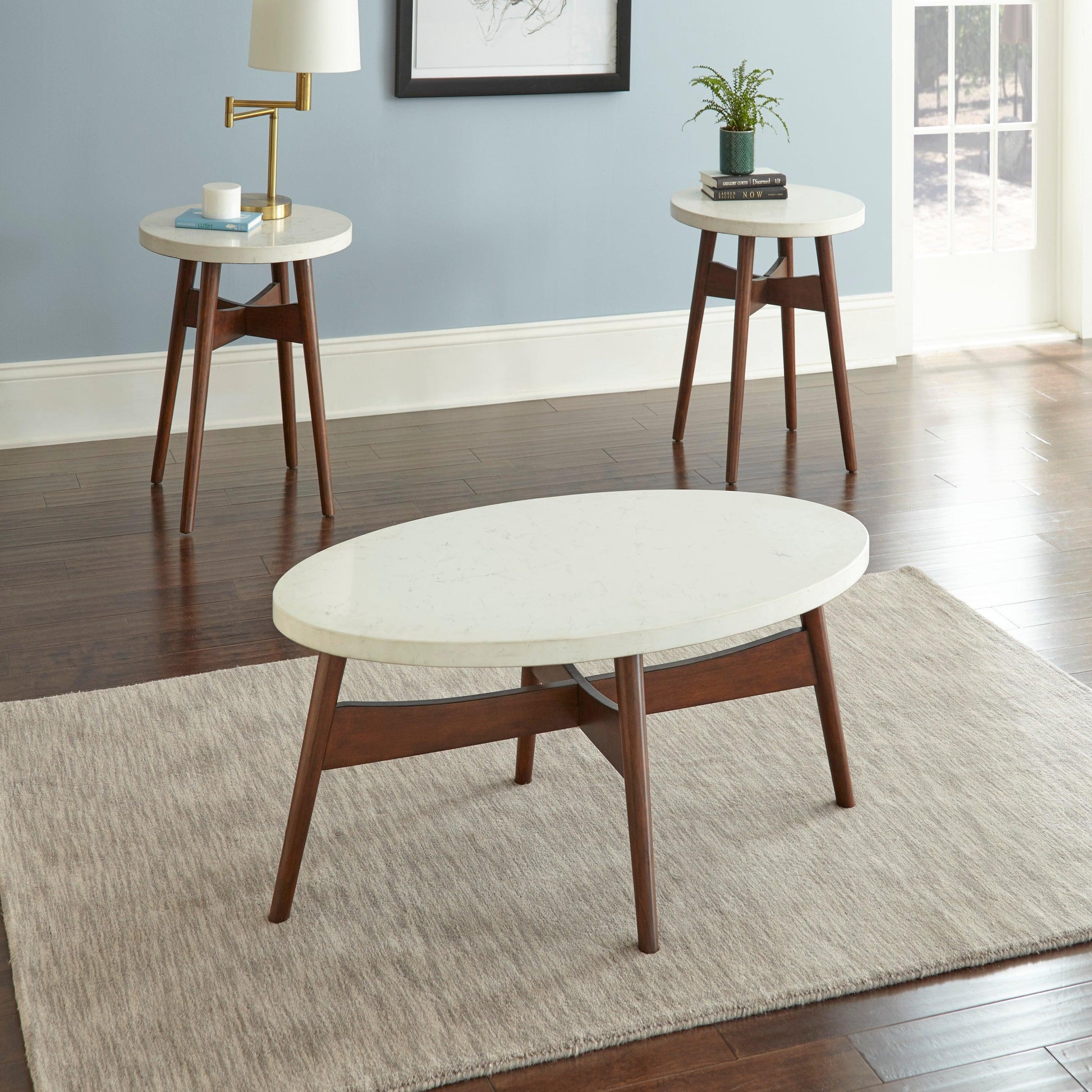 Steve Silver Contemporary Mid End Table SE300E FredCo