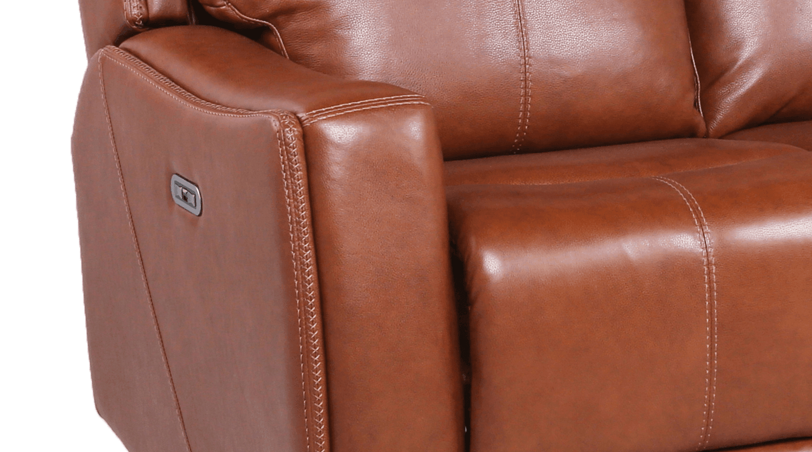 Steve Silver Contemporary Top Grain Leather Loverseat NT850SC FredCo