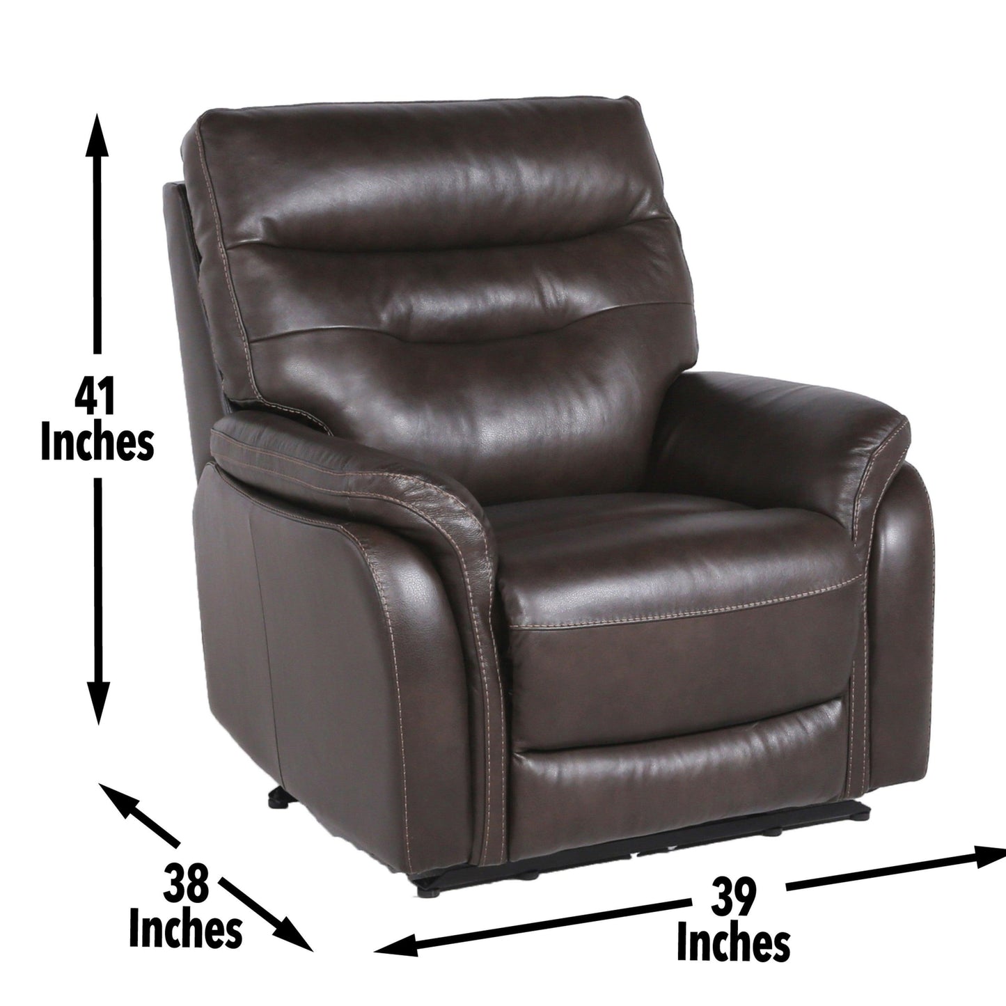 Steve Silver Contemporary Top Grain Leather Recliner FT850CC FredCo